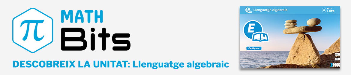 Descobreix la unitat Llenguatge algebraic de Math Bits